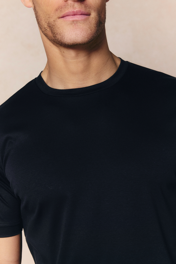 Luxe Mercerised T-Shirt - Black
