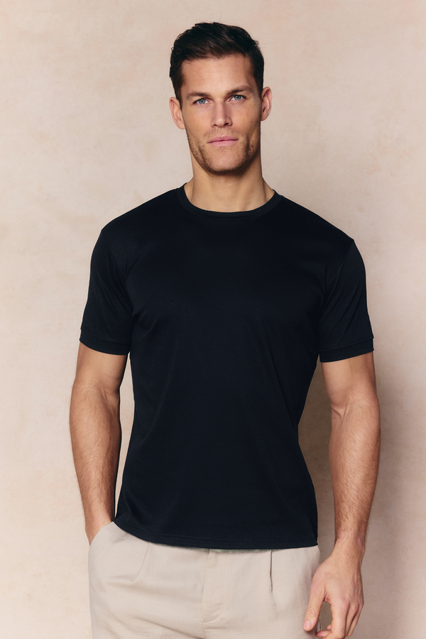 Luxe Mercerised T-Shirt - Black