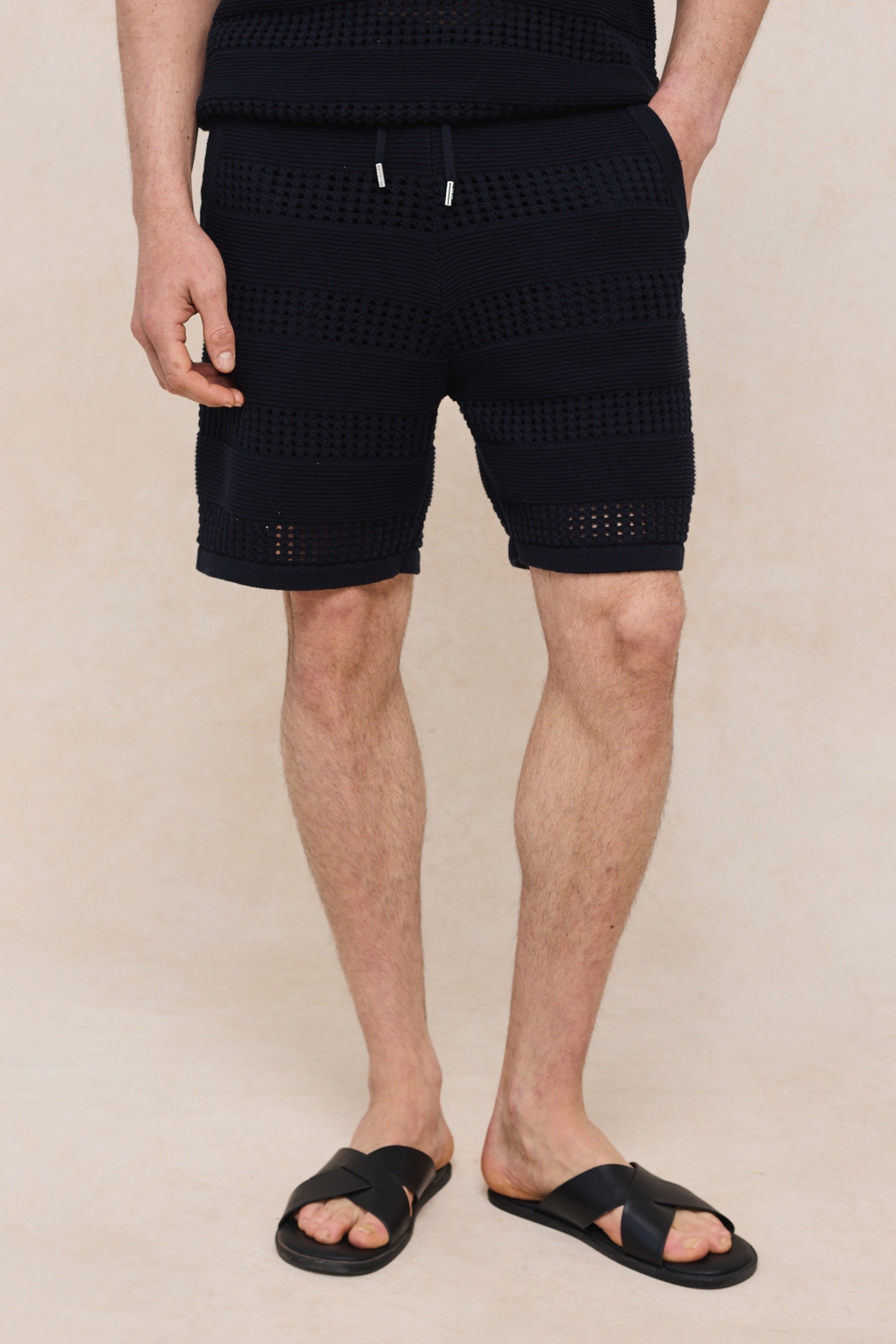 Frattina Crochet Short - Navy