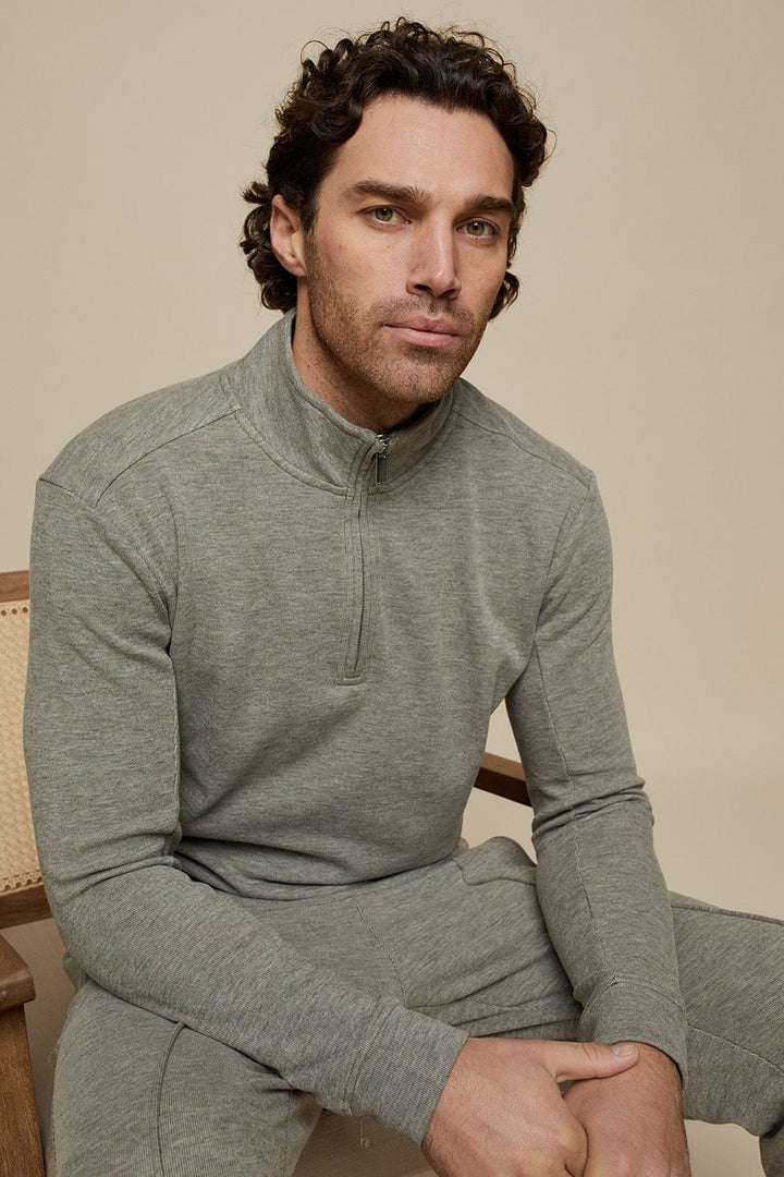 Soho Half-Zip - Charcoal Marl