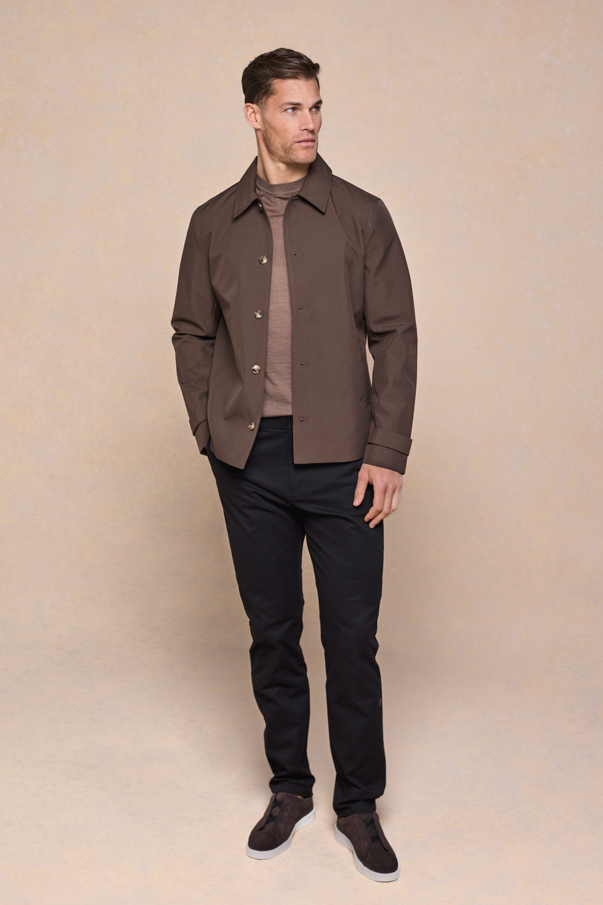 Carlos Trench Jacket - Brown