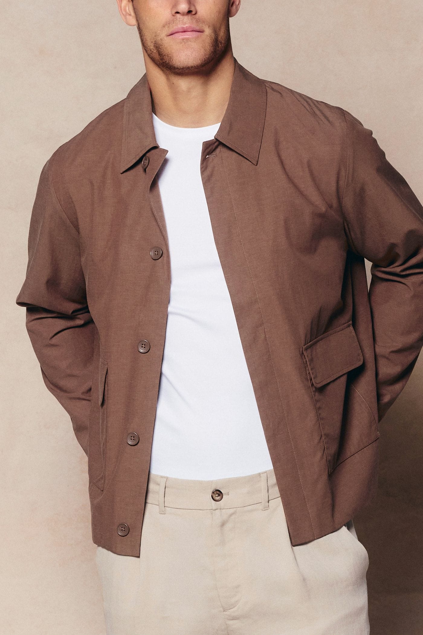 Diego Patch Pocket Tailored Jacket - Rust
