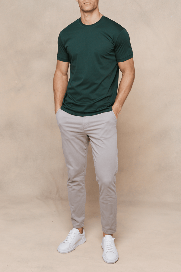 Luxe Mercerised T-Shirt - Dark Green