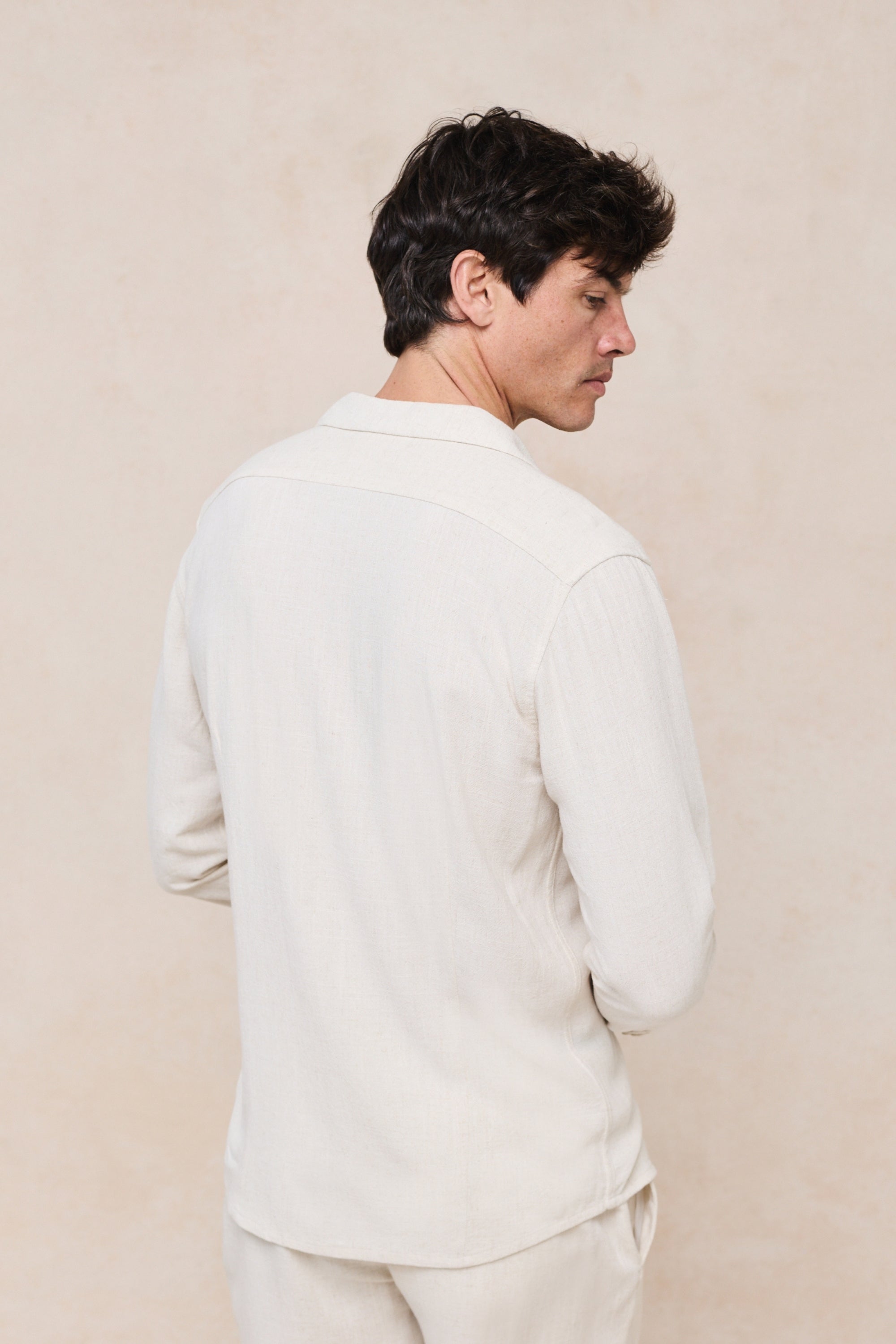 Cami Linen Shirt - Oatmeal