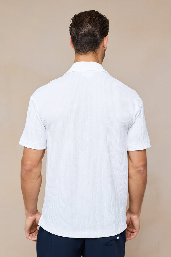 Silvo Lightweight Textured Shirt - Ecru