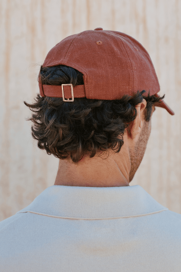 Linen Cap - Rust