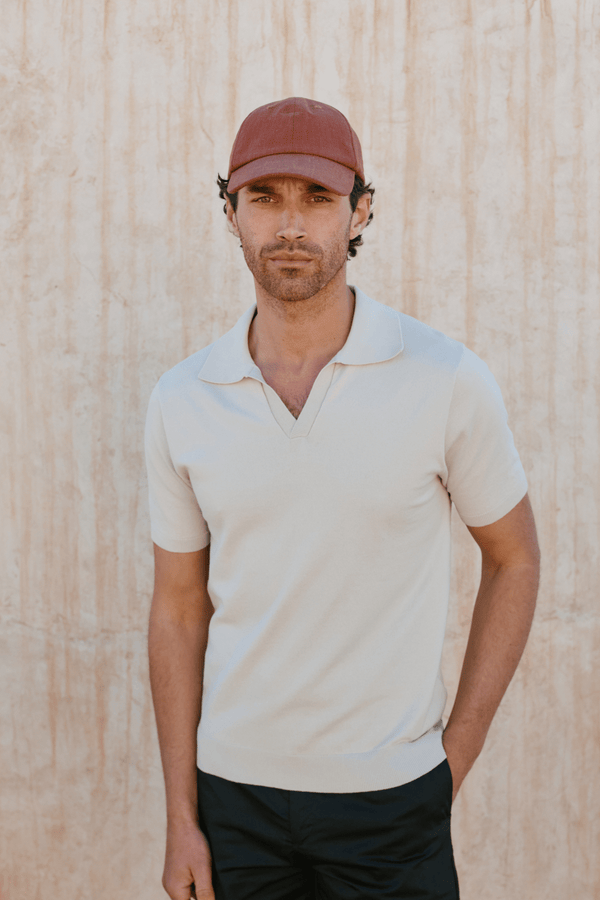 Linen Cap - Rust