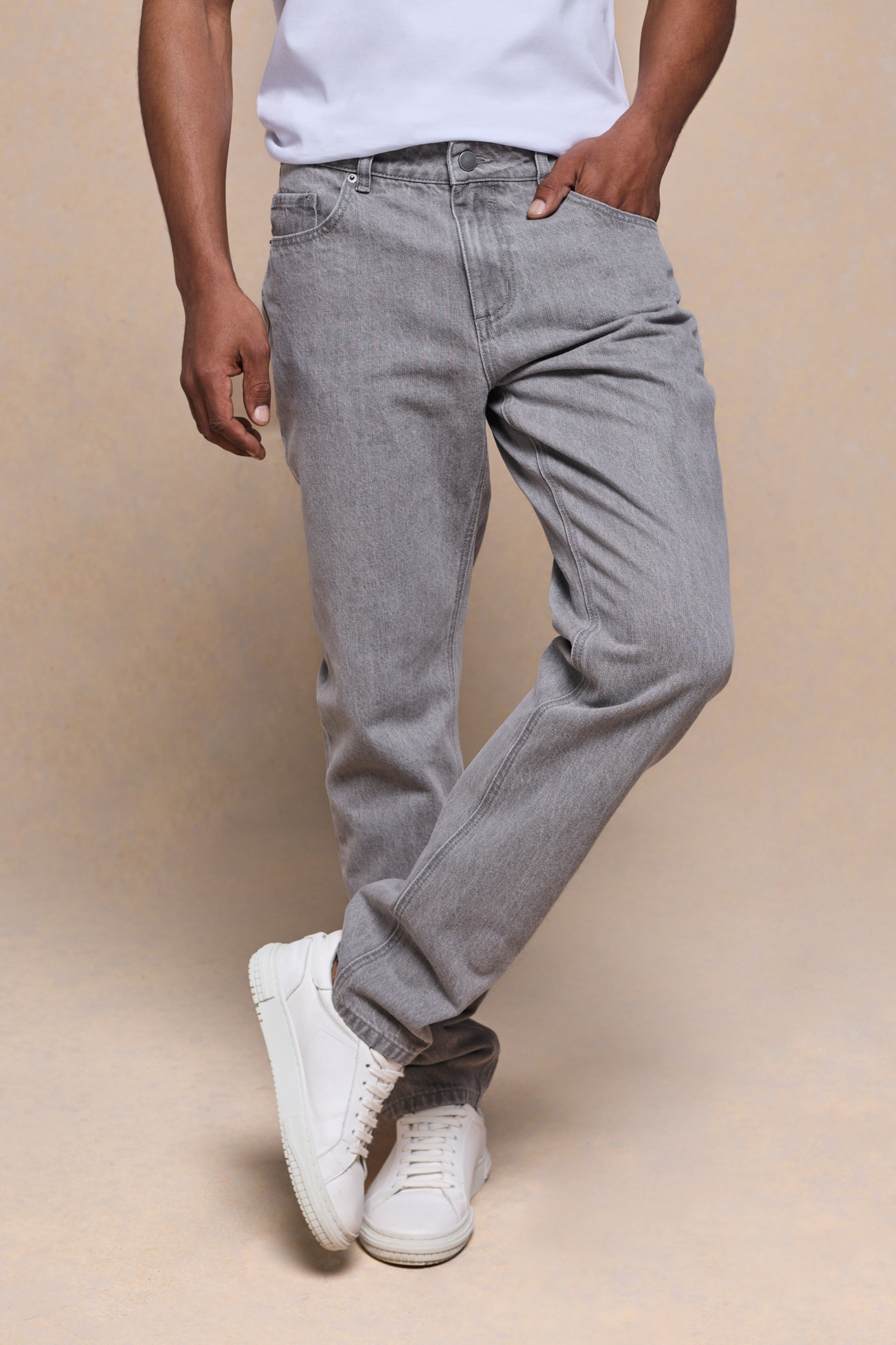 Marco Washed Jean - Stone Grey