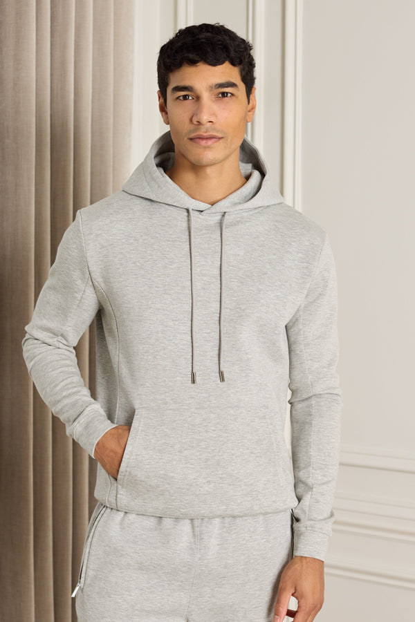 Luxe Hoodie - Grey Marl
