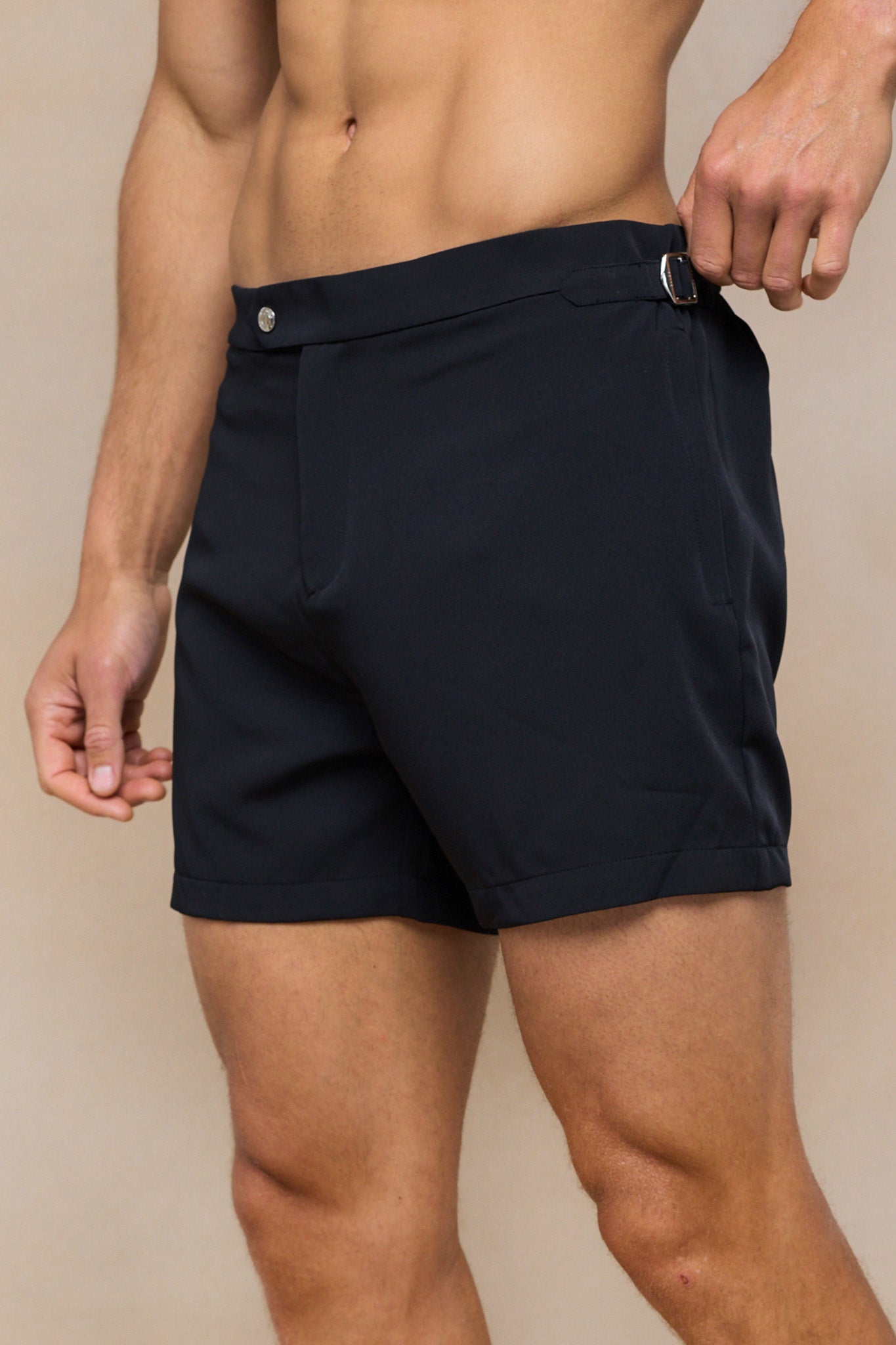 Barco Buckle Swim Short - Black